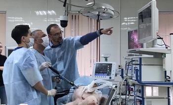 Мастер-класс по оперативной лапароскопии в гинекологии прошел 09 и 10 октября 2017 года